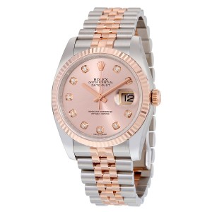 ĐỒNG HỒ ROLEX Oyster Perpetual Datejust 36 Rose Dial Stainless Steel and 18K Everose Gold