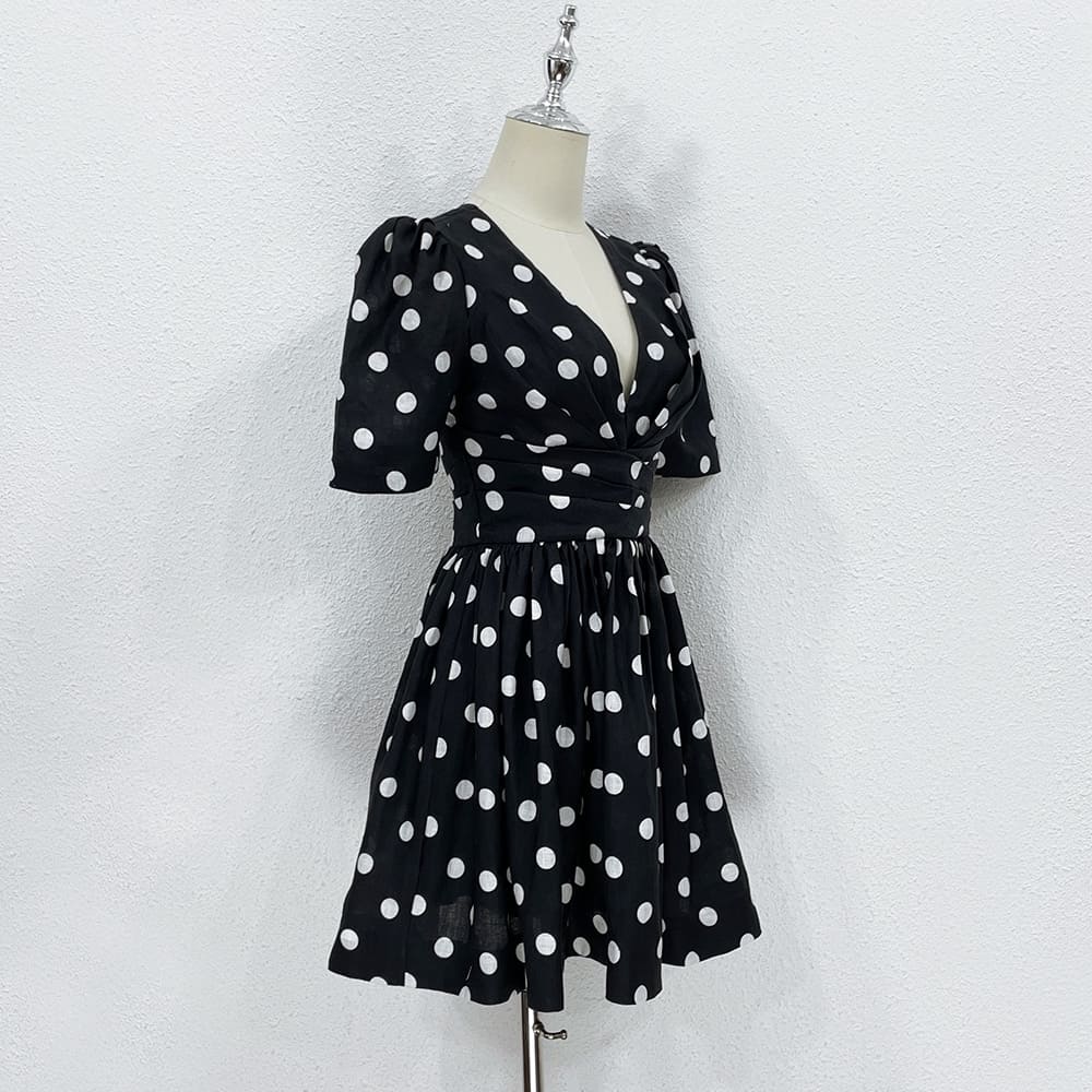 VÁY ZIMMERMANN Polka Dot Pattern Vintage Dress High Classy