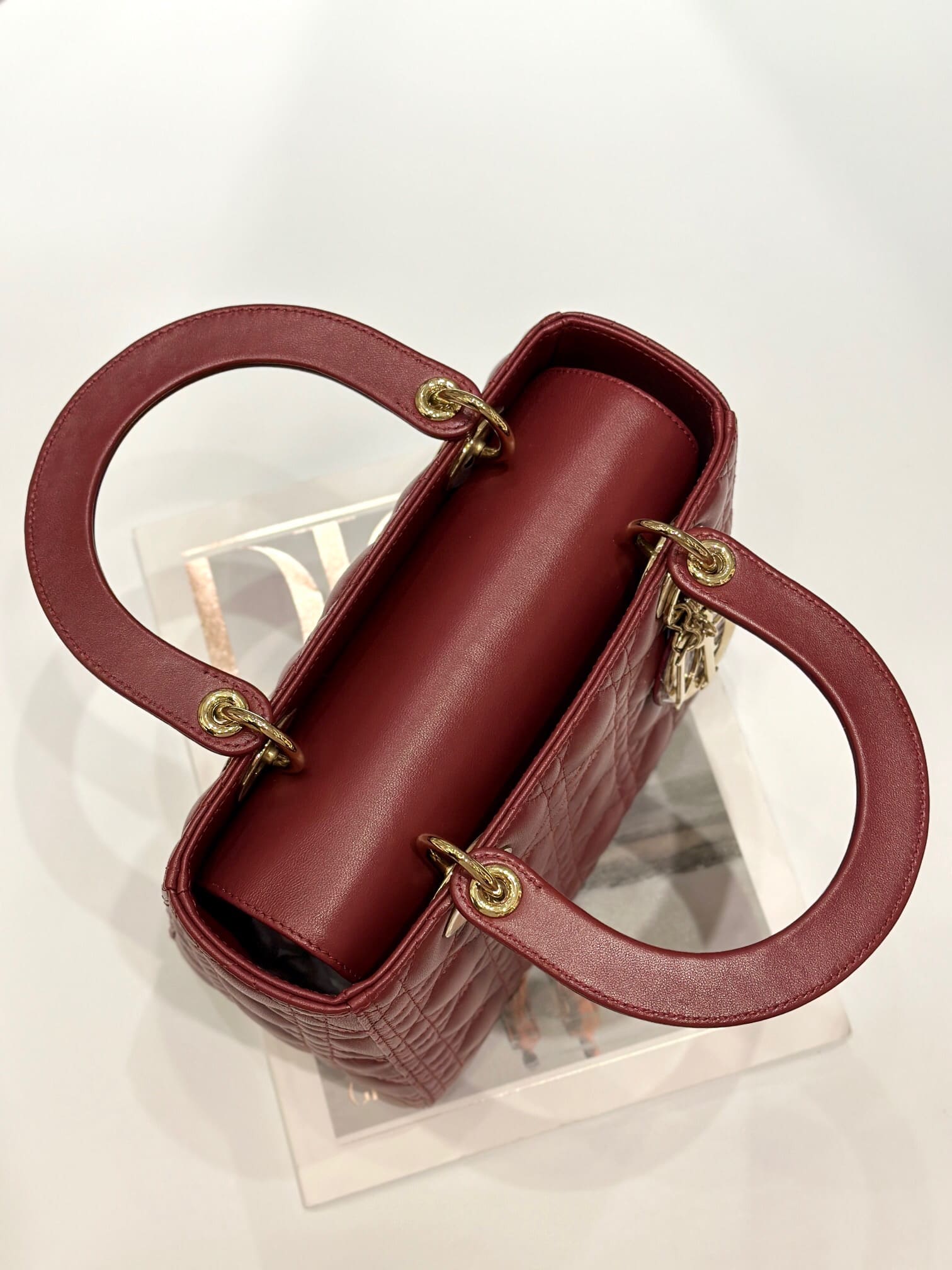 TÚI CHRISTIAN DIOR Lady Dior Bag Red Ferrari Cannage Lambskin Top Quality