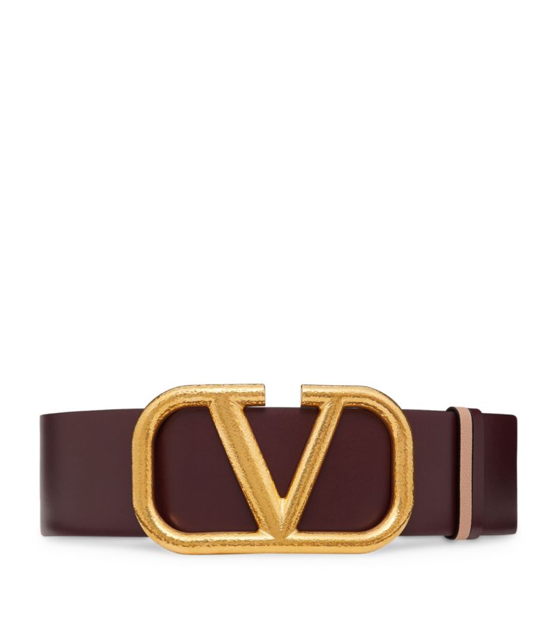 DÂY LƯNG VALENTINO GARAVANI  Leather Vlogo Belt