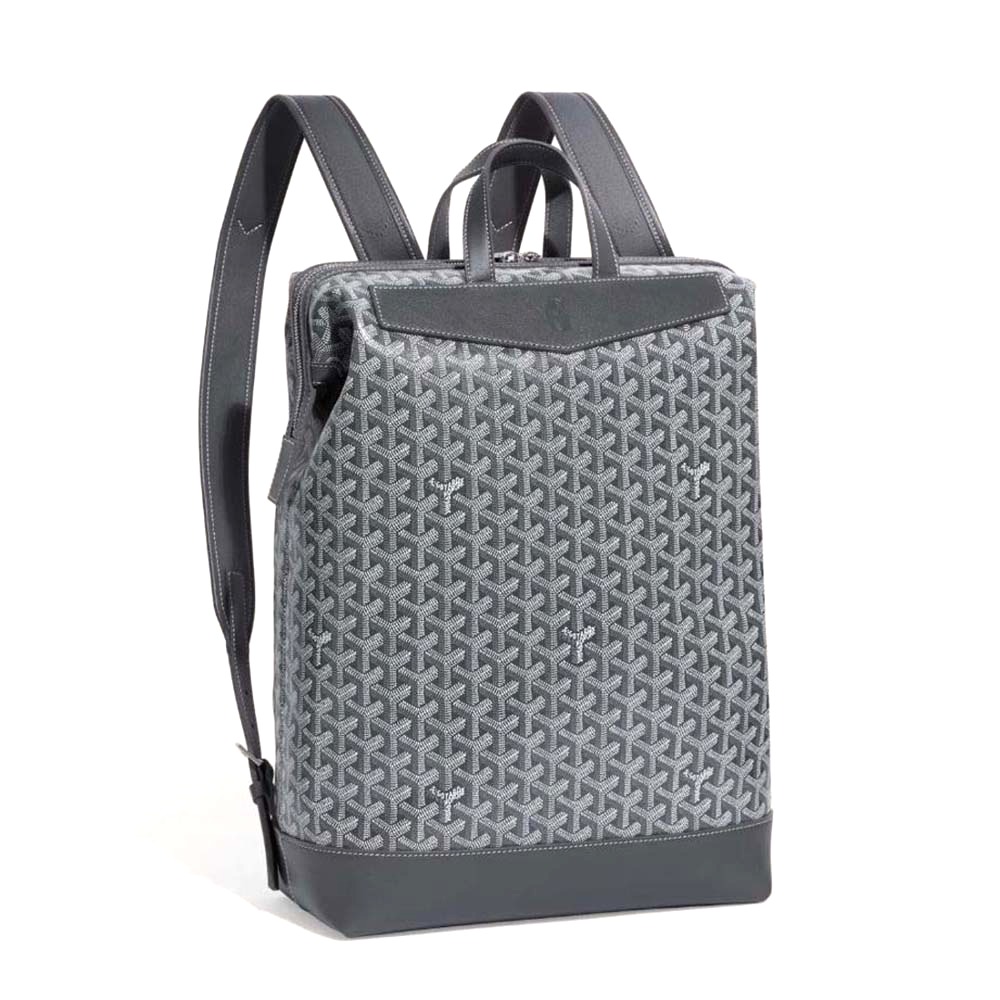 TÚI Goyard Women Sac A Dos Cisalpin in Goyardine Canvas & Chevroches Calfskin-Silver
