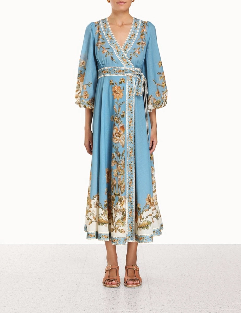 VÁY ZIMMERMANN Flower Long Vintage Dress