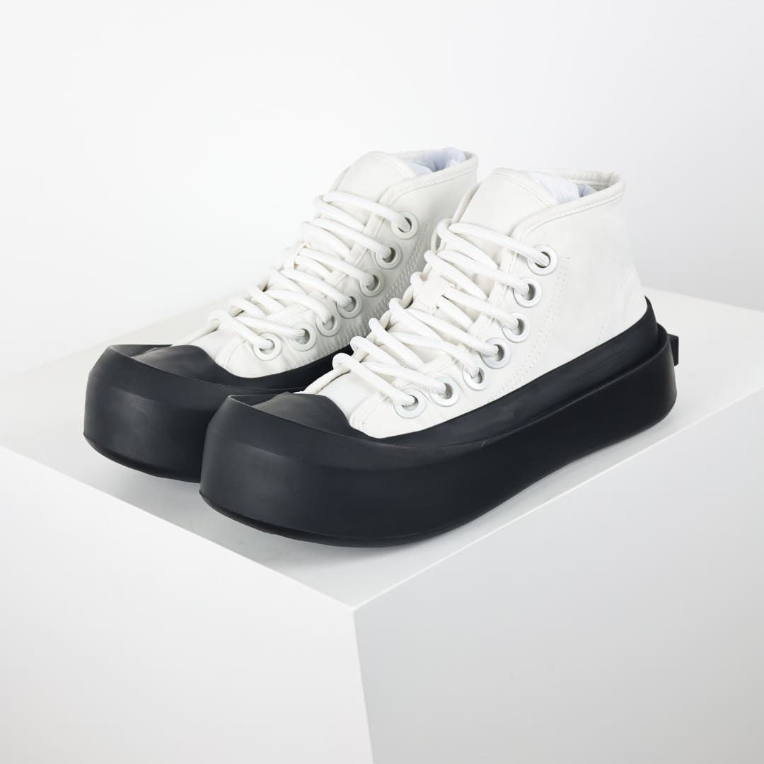 GIÀY BOTTEGA VENETA CANVAS HIGH TOP UNISEX TOP QUALITY SHOES AAA