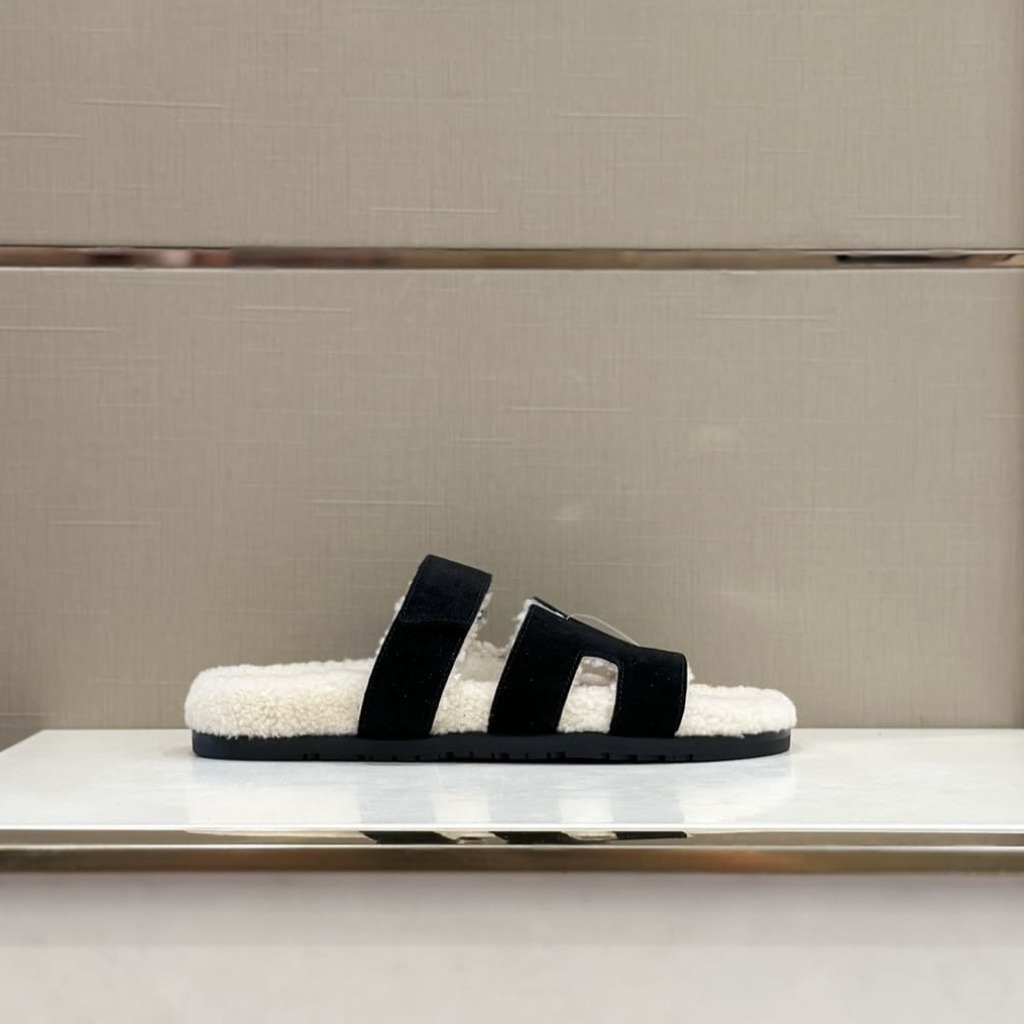 DÉP HERMES CHYPRE FUR SANDAL AAA