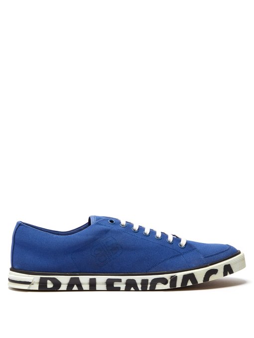 GIÀY BALENCIAGA Logo canvas low-top trainers
