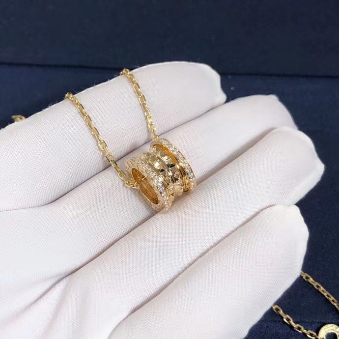 DÂY CHUYỀN VÀNG BVLGARI B.Zero1 Rock 18kt Necklace Pavé Diamonds