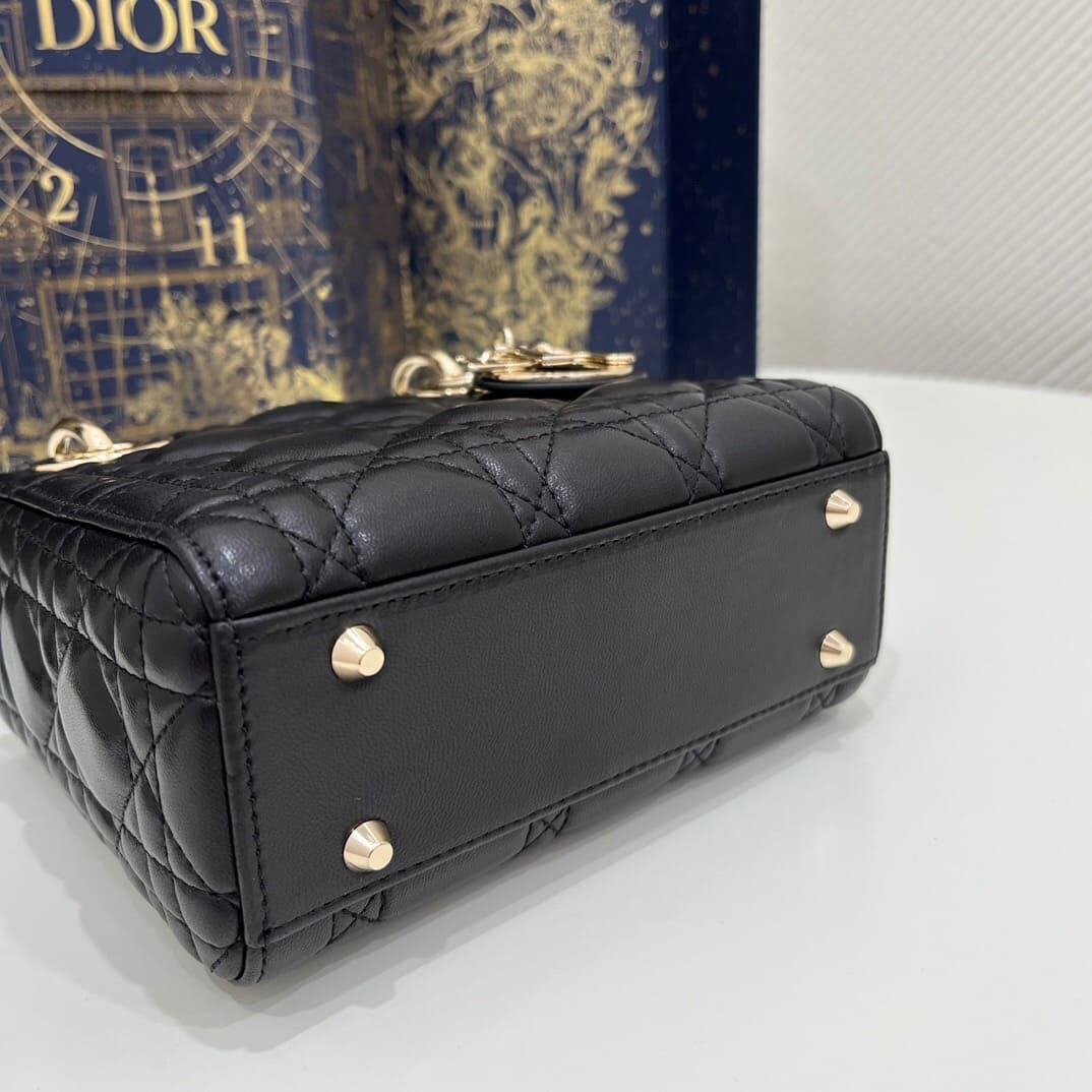 TÚI CHRISTIAN DIOR LADY DIOR CALFSKIN BLACK