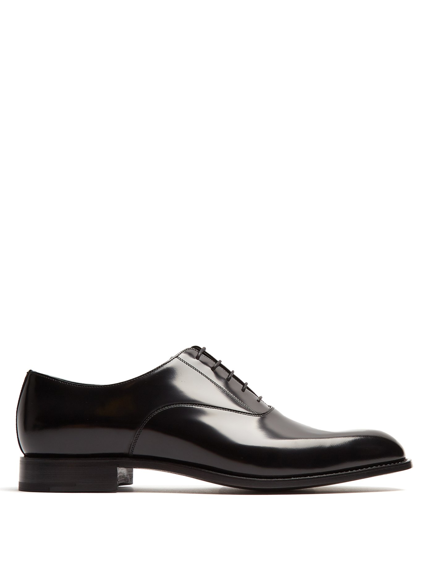 GIÀY PRADA High-shine leather oxford shoes