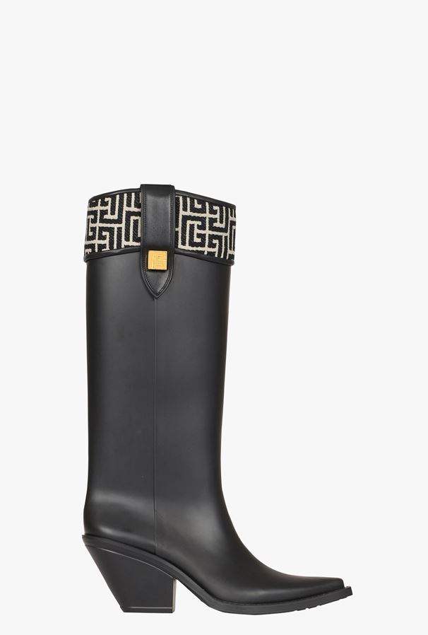 GIÀY BALMAIN Fuchsia pink debossed suede Roni ankle boots with Balmain monogram