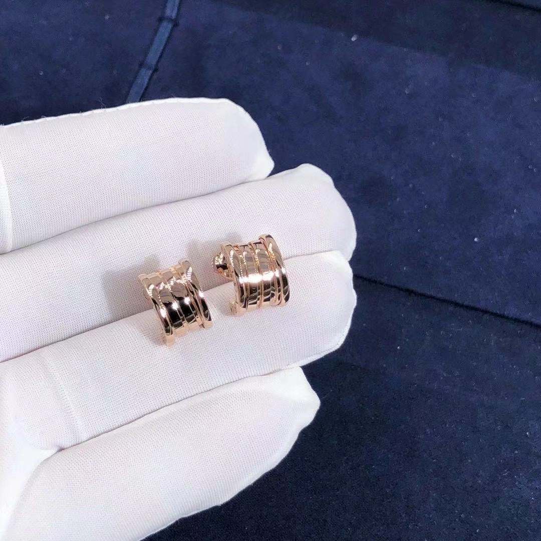 HOA TAI VÀNG HỒNG BVLGARI B.zero1 Single Lobe Earring in 18K Rose Gold