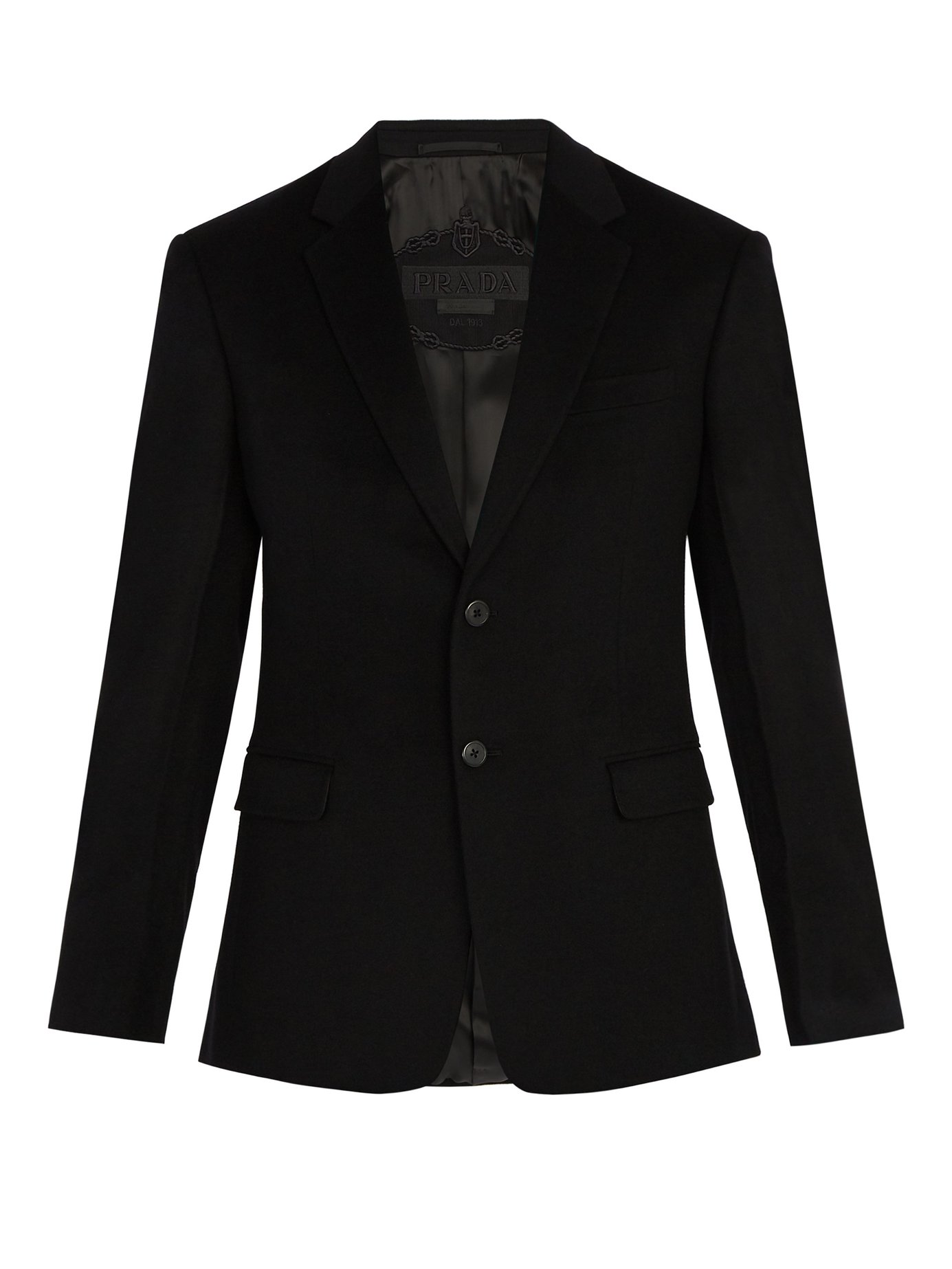 ÁO PRADA  Single-breasted cashmere blazer