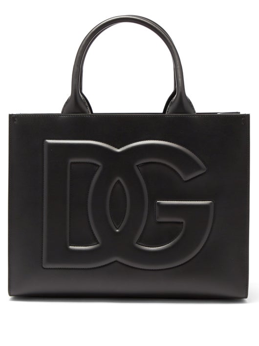 TÚI DOLCE & GABBANA Beatrice medium DG-embossed leather tote bag