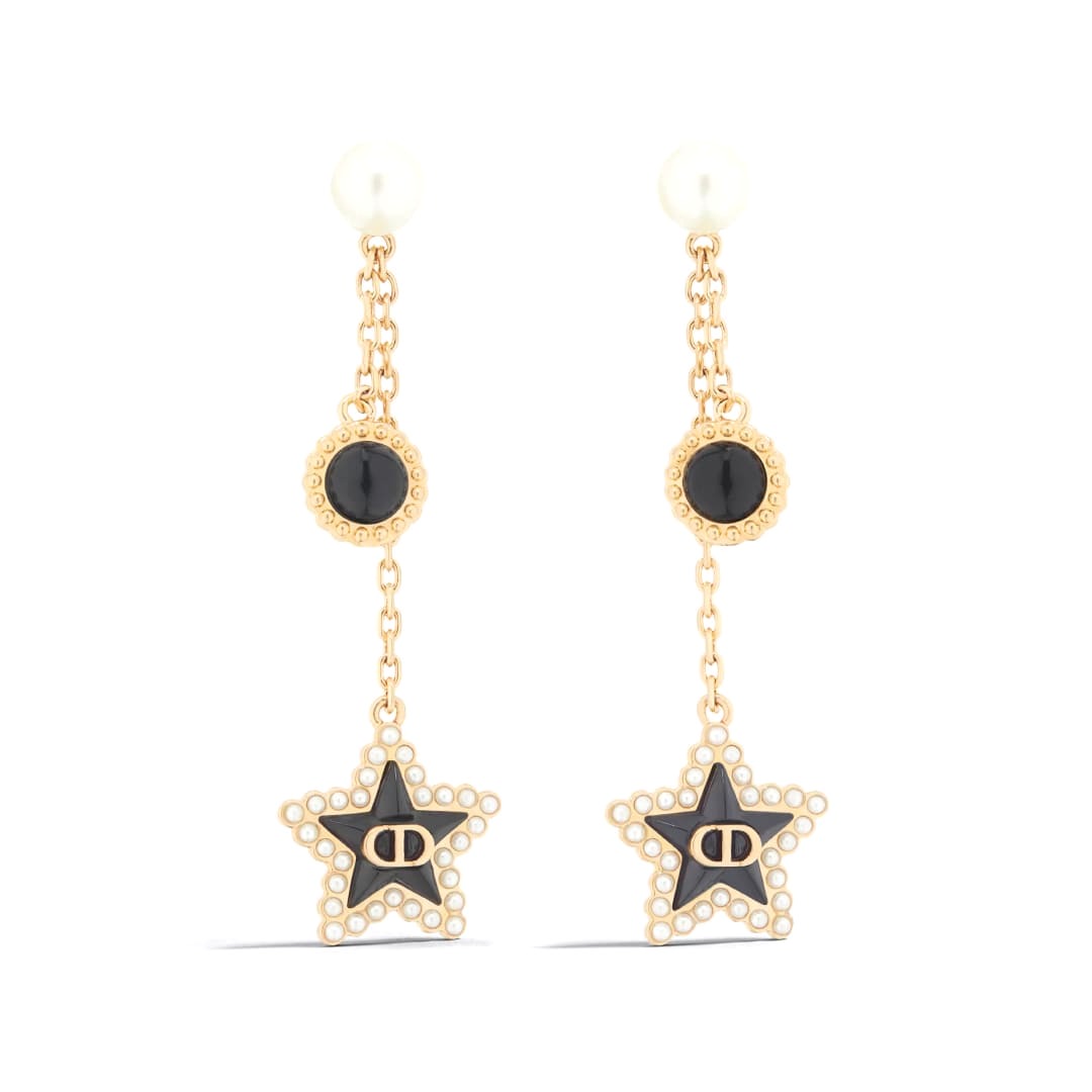 HOA TAI DIOR CD CRYSTAL SWAROVSKI STARS ORNAMENT LONG VERSION