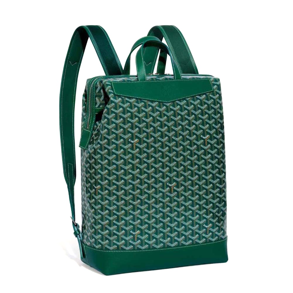 TÚI Goyard Women Sac A Dos Cisalpin in Goyardine Canvas & Chevroches Calfskin-Green