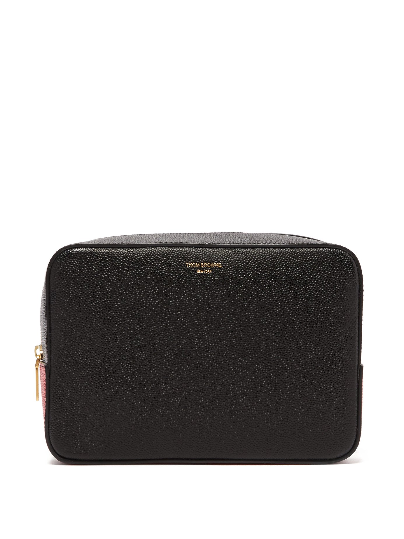 VÍ THOM BROWNE  Pebble-grain wash bag