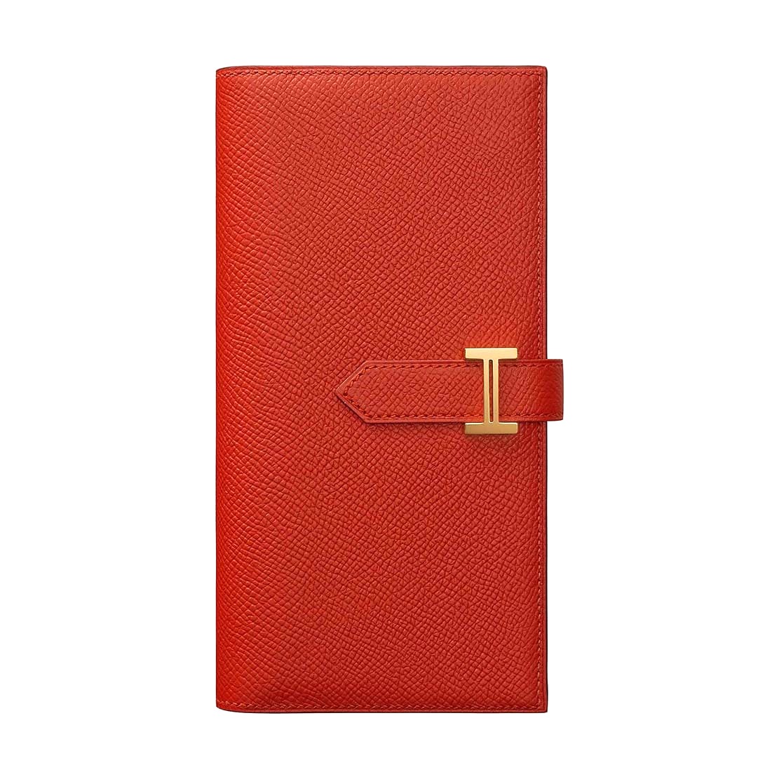 Ví Hermes Medium Bearn Wallet in Epsom Calfskin Leather-Red