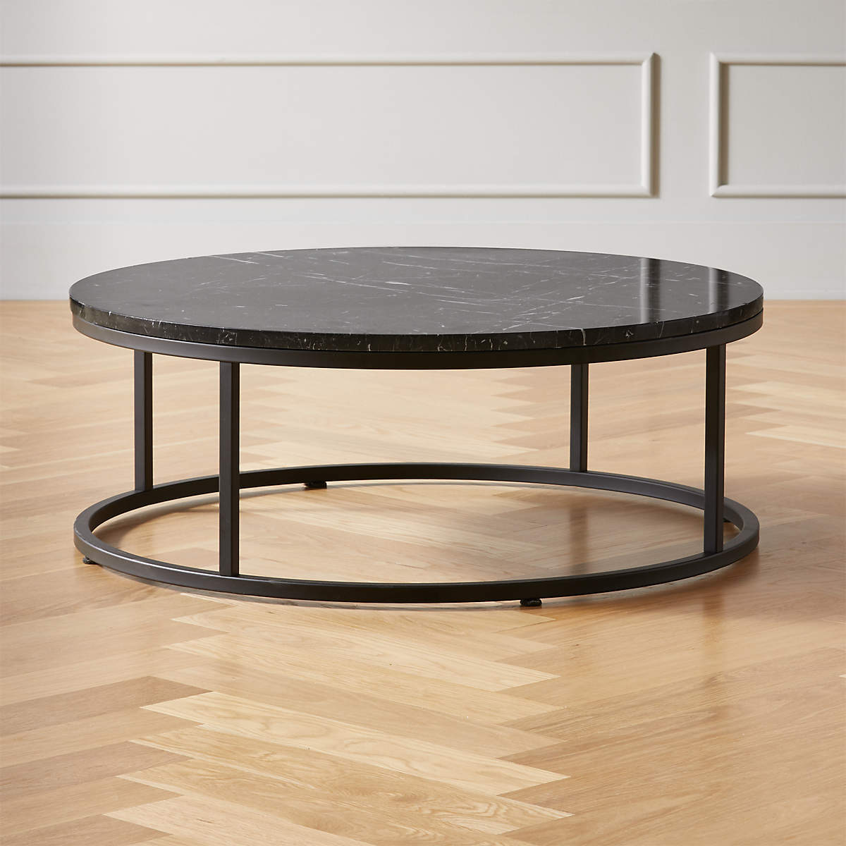 BÀN TRÀ PHÒNG KHÁCH BRASS MARBLE TOP COFFEE TABLE