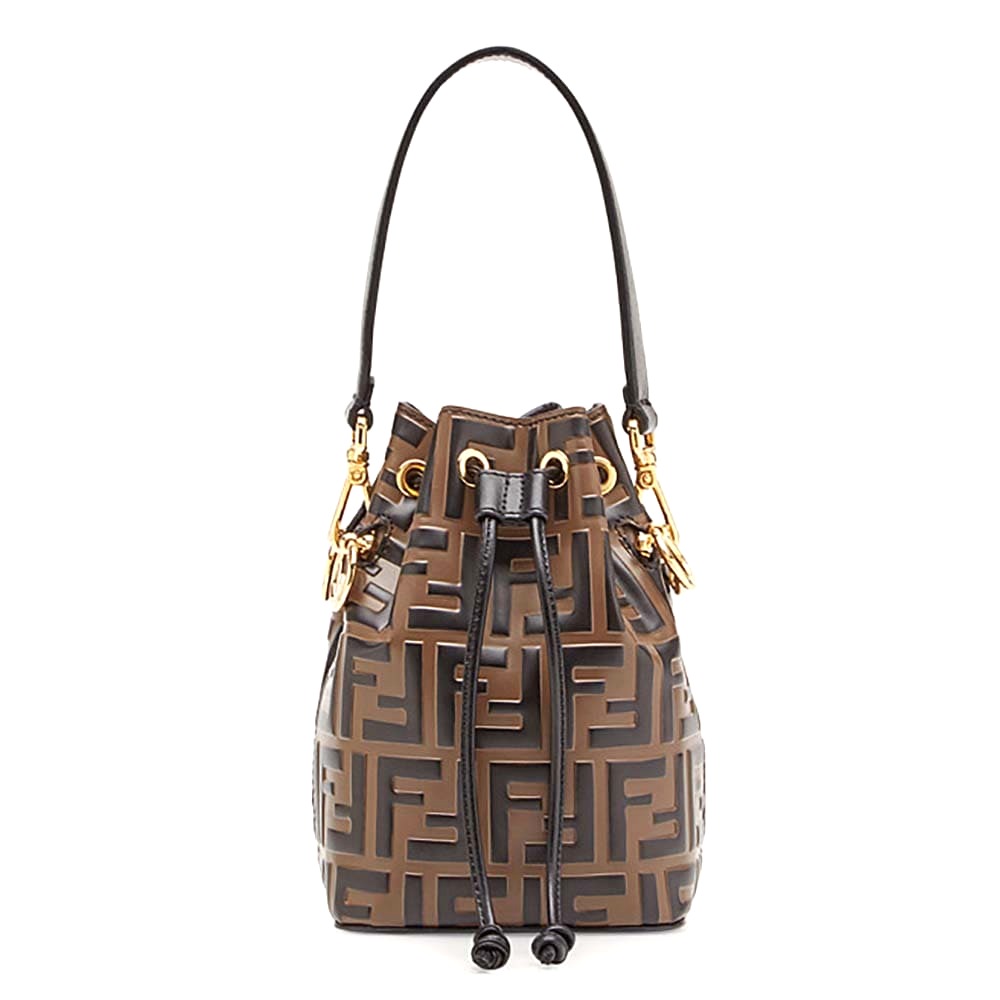 TÚI Fendi Women Mon Tresor Brown Leather Mini Bag
