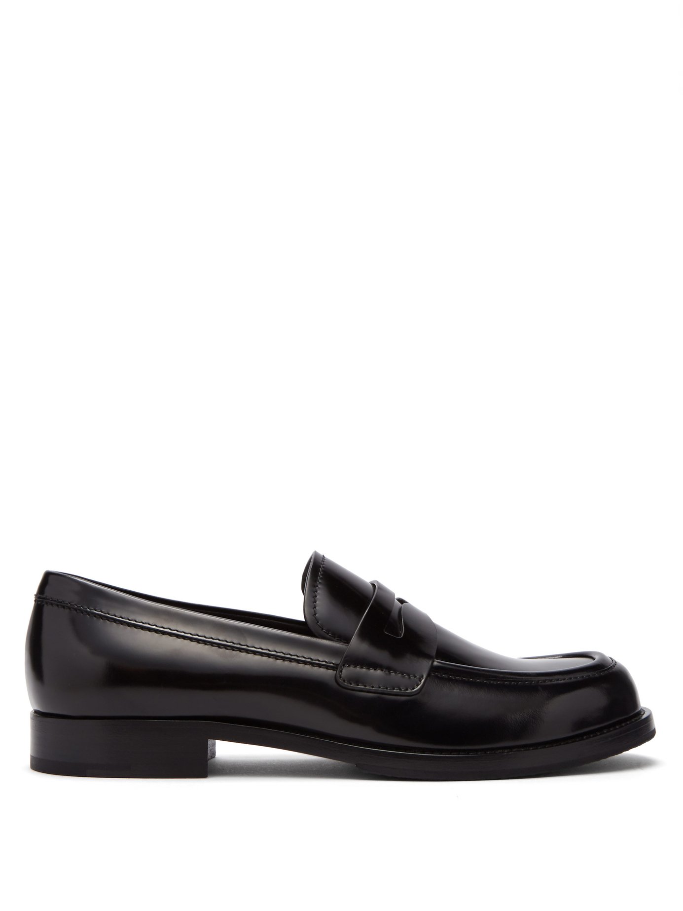 GIÀY PRADA  Leather penny loafers
