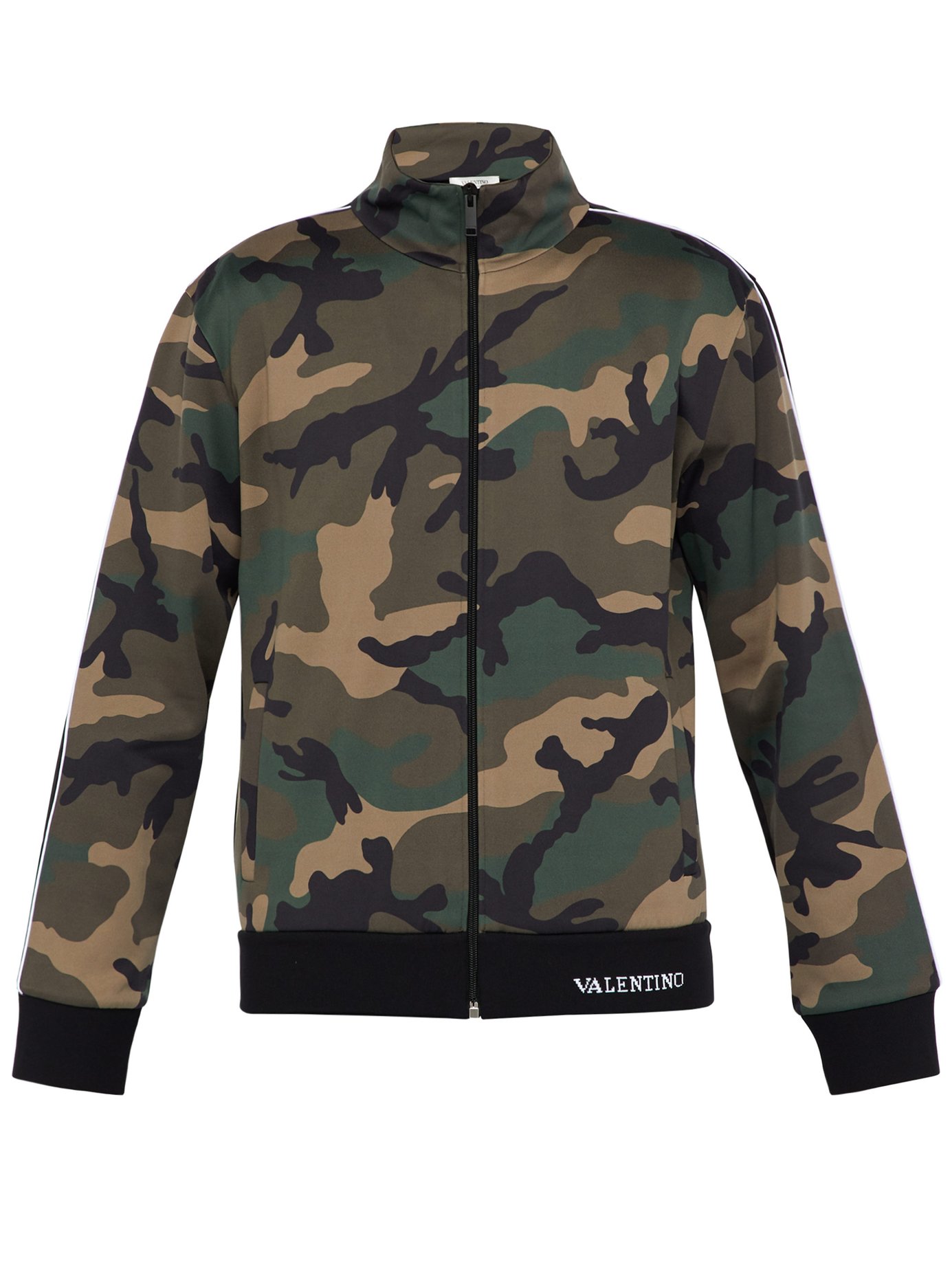 ÁO VALENTINO  Camouflage-print jersey track top