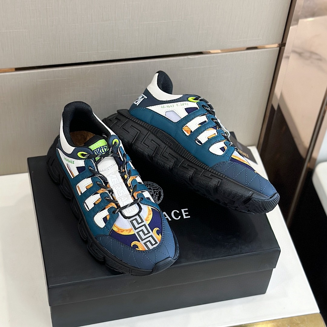 GIÀY VERSACE TRIGRECA LEATHER SNEAKER SHOES AAA
