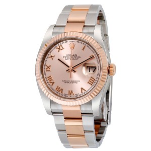 ĐỒNG HỒ ROLEX Oyster Perpetual Datejust 36 Pink Dial Stainless Steel and 18K Everose Gold