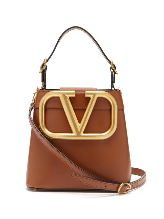 TÚI VALENTINO GARAVANI Supervee leather bucket bag
