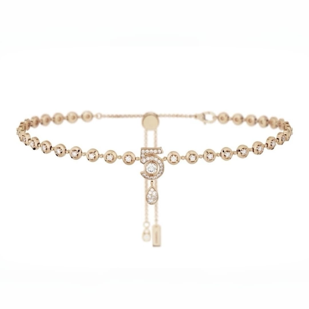 VÒNG CỔ CHANEL No5 COCO DIAMOND SILVER