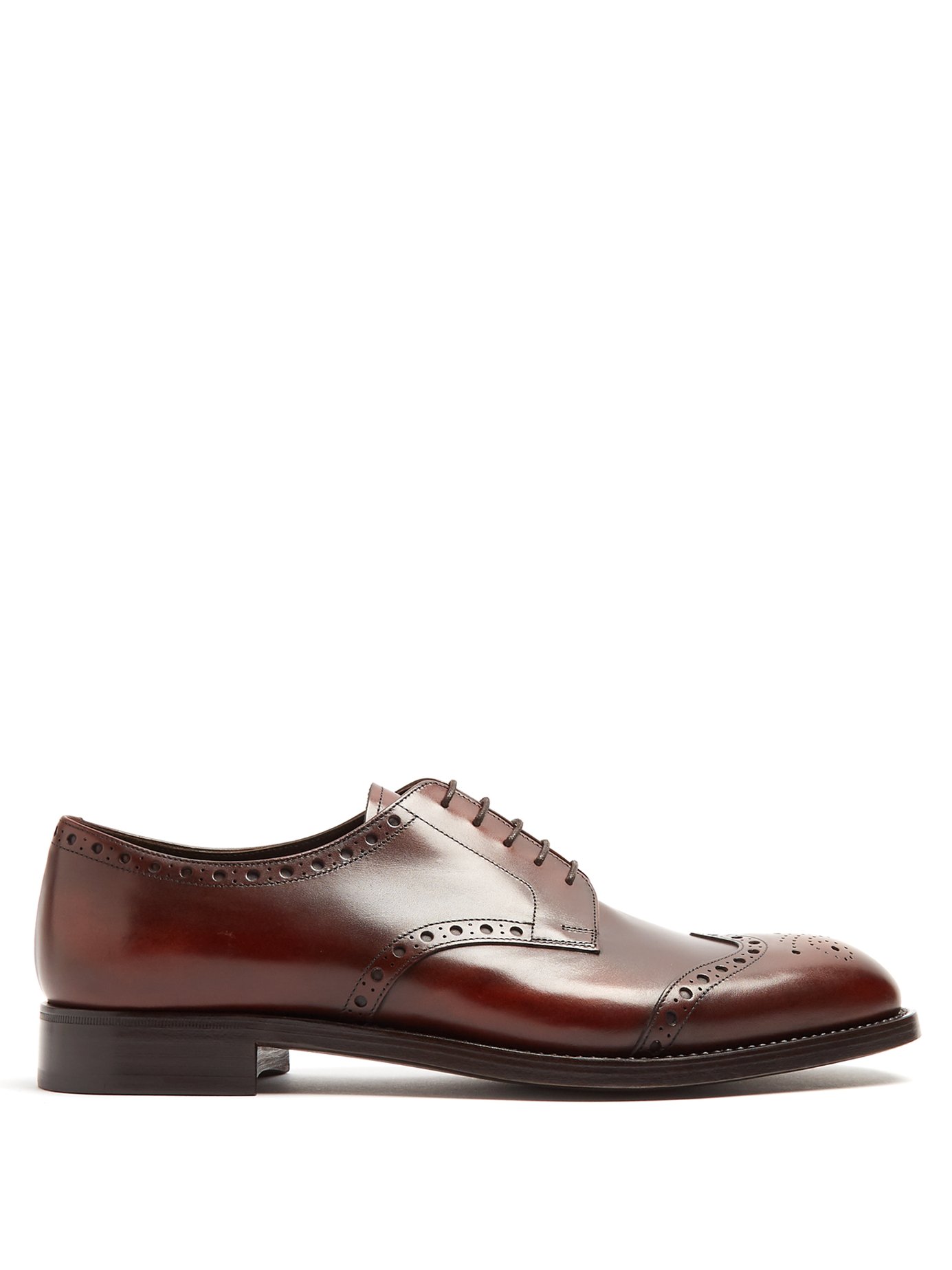 GIÀY PRADA  Lace-up leather brogues