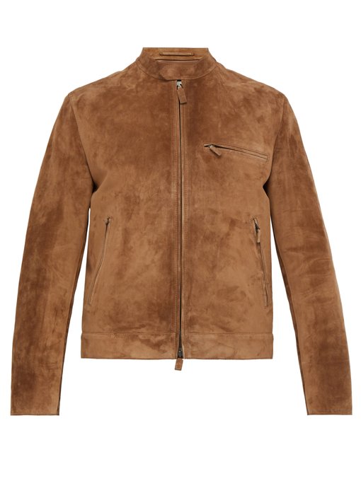 ÁO BERLUTI  Single-breasted suede jacket