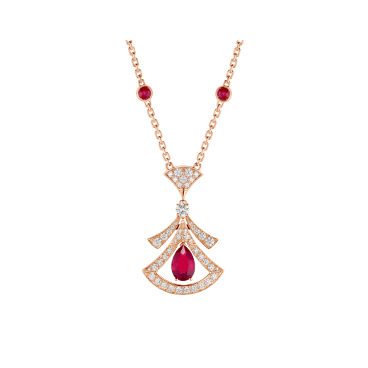 DÂY CHUYỀN BULGARI DIVAS’ DREAM RUBY DIAMOND 18K ROSE GOLD