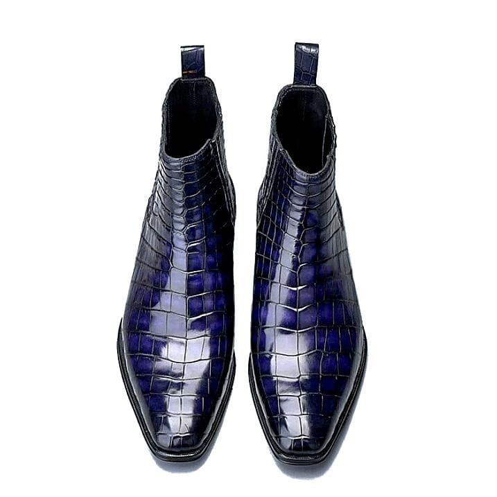 Giày Chelsea Boot da cá sấu thủ công