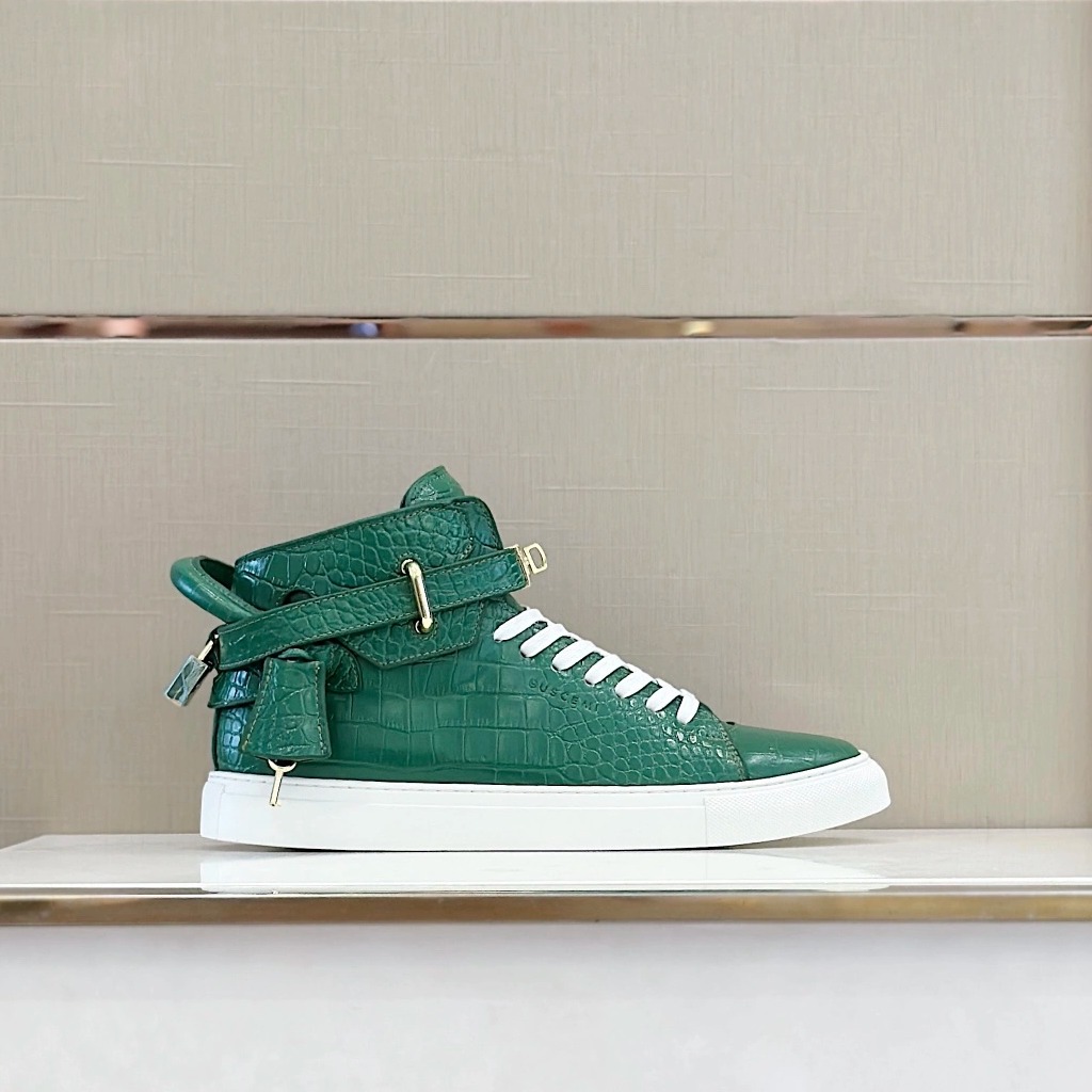 GIÀY BUSCEMI GREEN HIGH TOP SHOES AAA