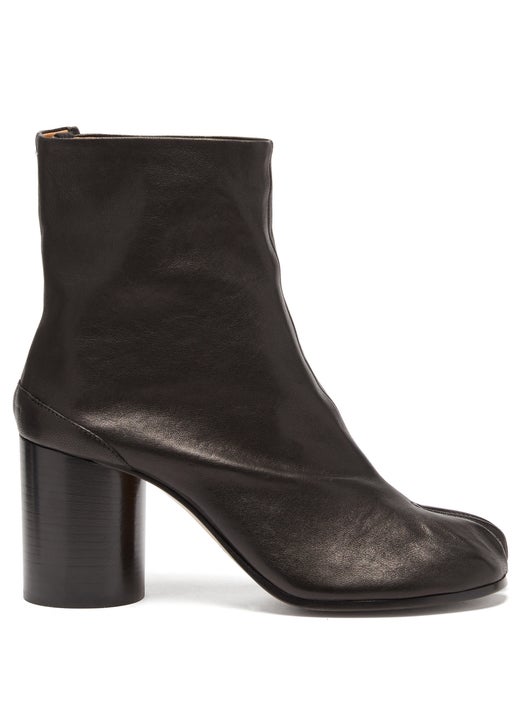 GIÀY MAISON MARGIELA Tabi split-toe vintage-leather ankle boots