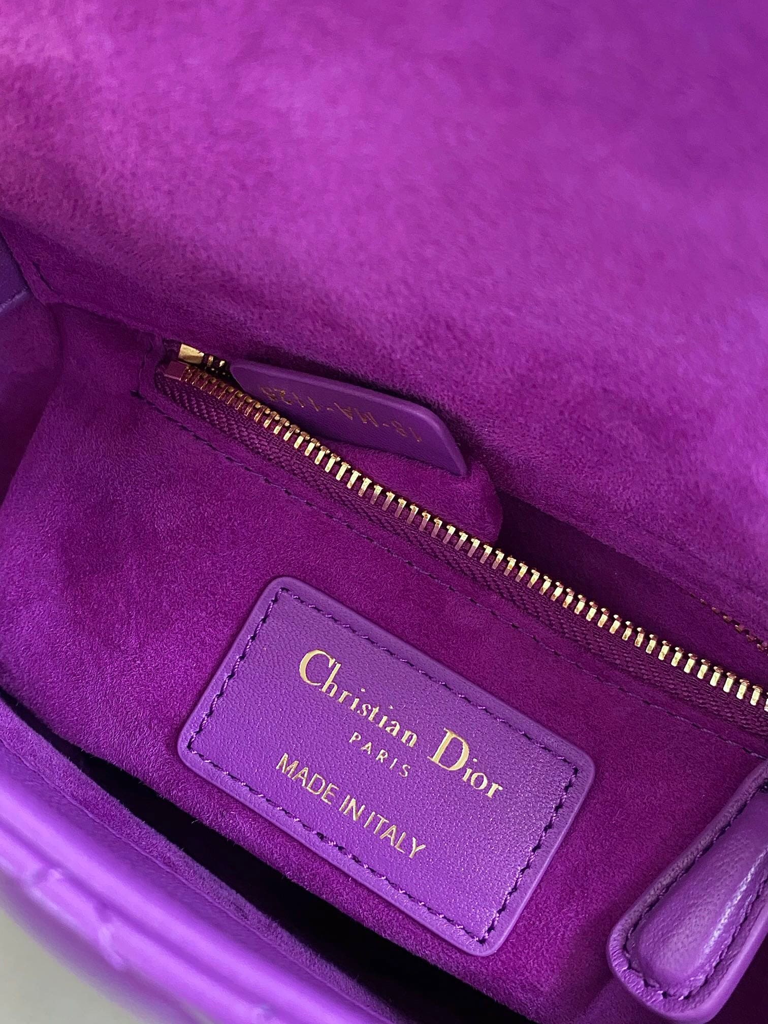 TÚI CHRISTIAN DIOR Lady Dior Bag Purple Cannage Lambskin