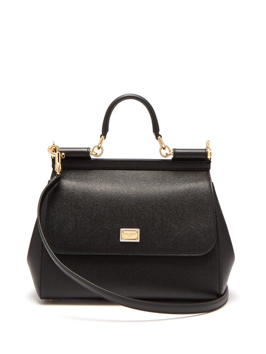 TÚI DOLCE & GABBANA Sicily medium grained-leather bag