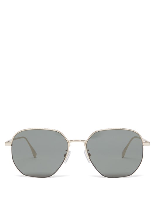 KÍNH FENDI Round metal sunglasses