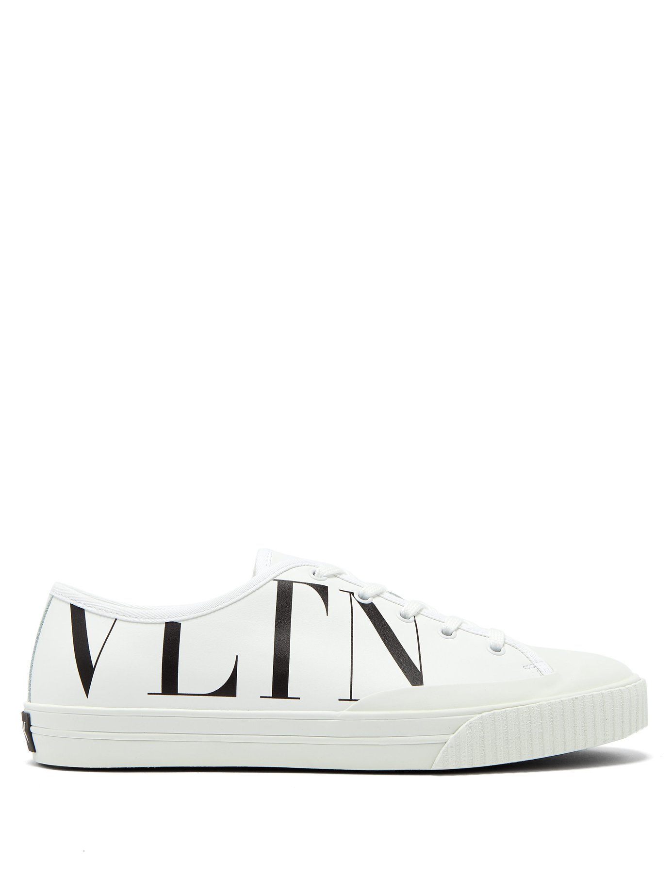 GIÀY VALENTINO  Logo leather low-top trainers
