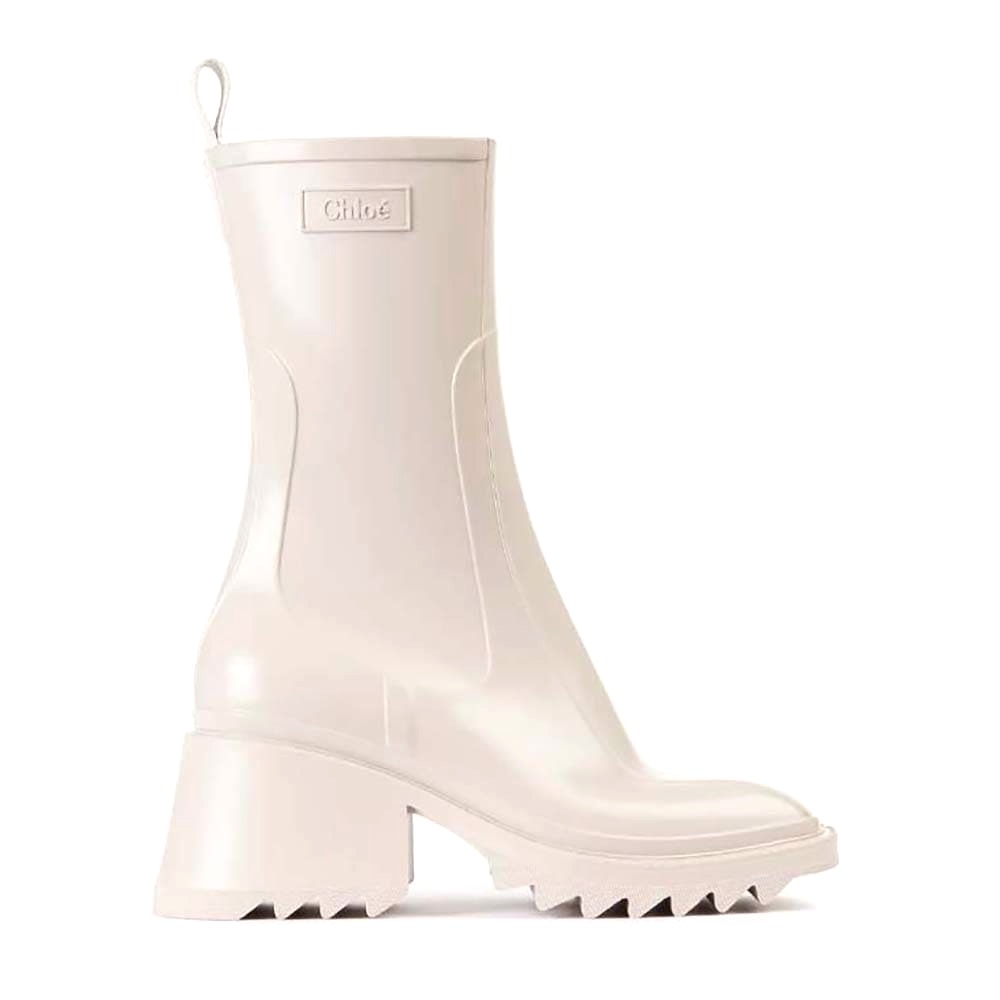 GIÀY Chloe Women Betty Rain Boot in 50 mm Heel Height-Beige