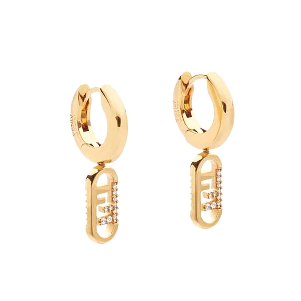 Bông tai Fendi Women O Lock Earrings Gold-Colored Earrings