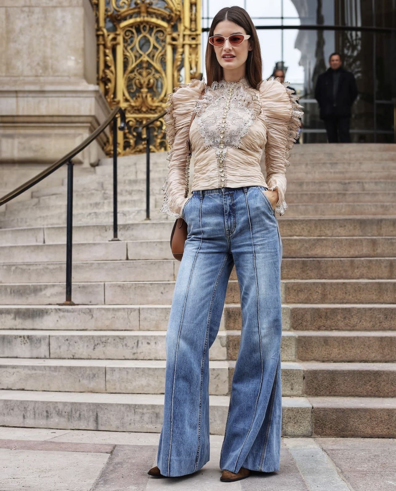 ÁO ZIMMERMANN Tay bồng Vintage Dress