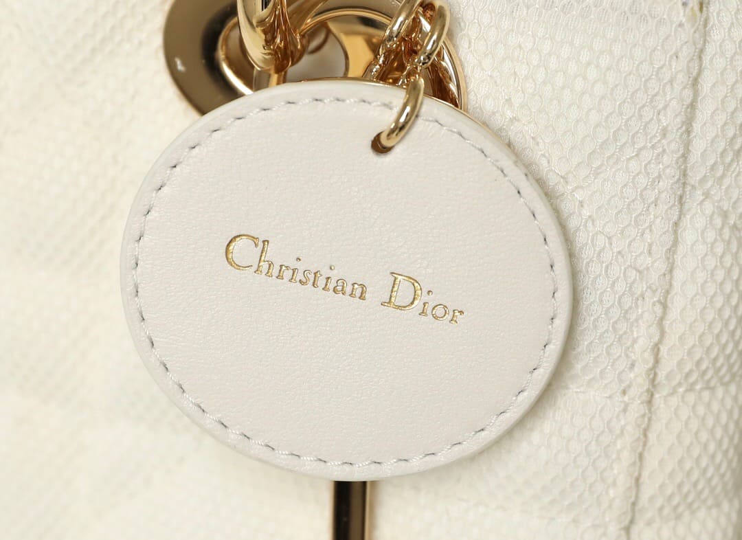 TÚI CHRISTIAN DIOR LADY DIOR Bag Bright Mesh White