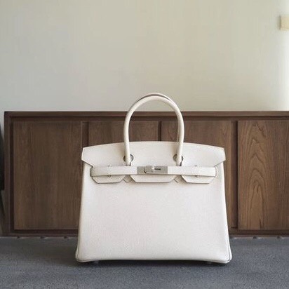 TÚI HERMES Kelly 30CM gold hardware white epsom leather khóa trắng