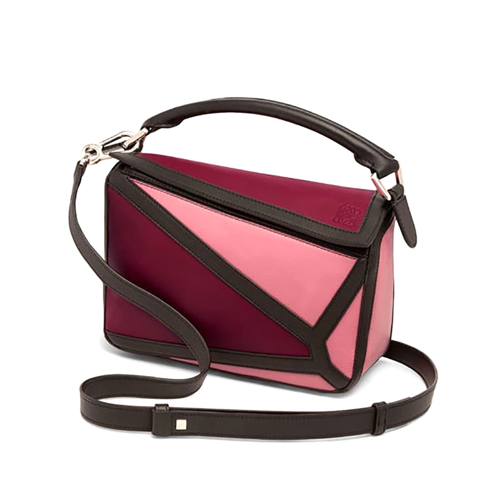 Túi Loewe Women Puzzle Graphic Small Bag Raspberry/Wild Rose