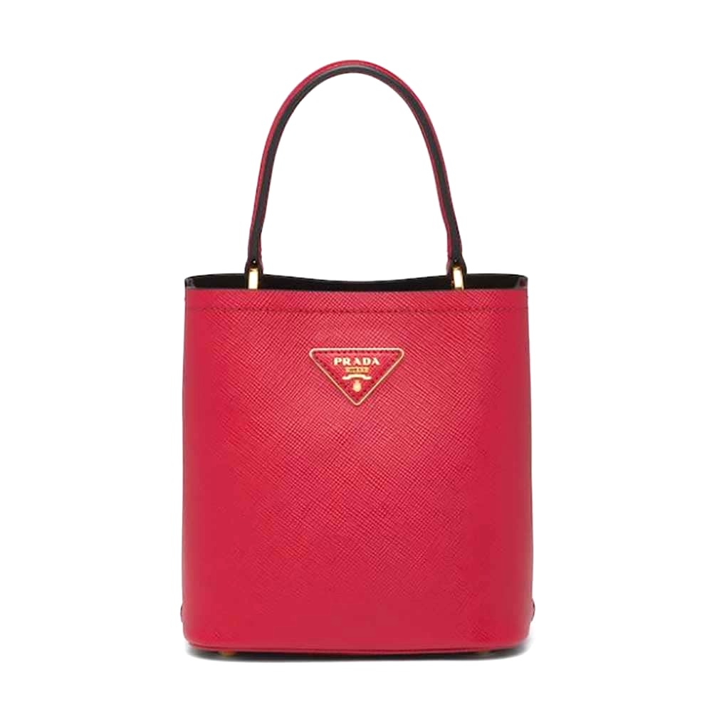TÚI Prada Women Small Saffiano Leather Prada Panier Bag-Red