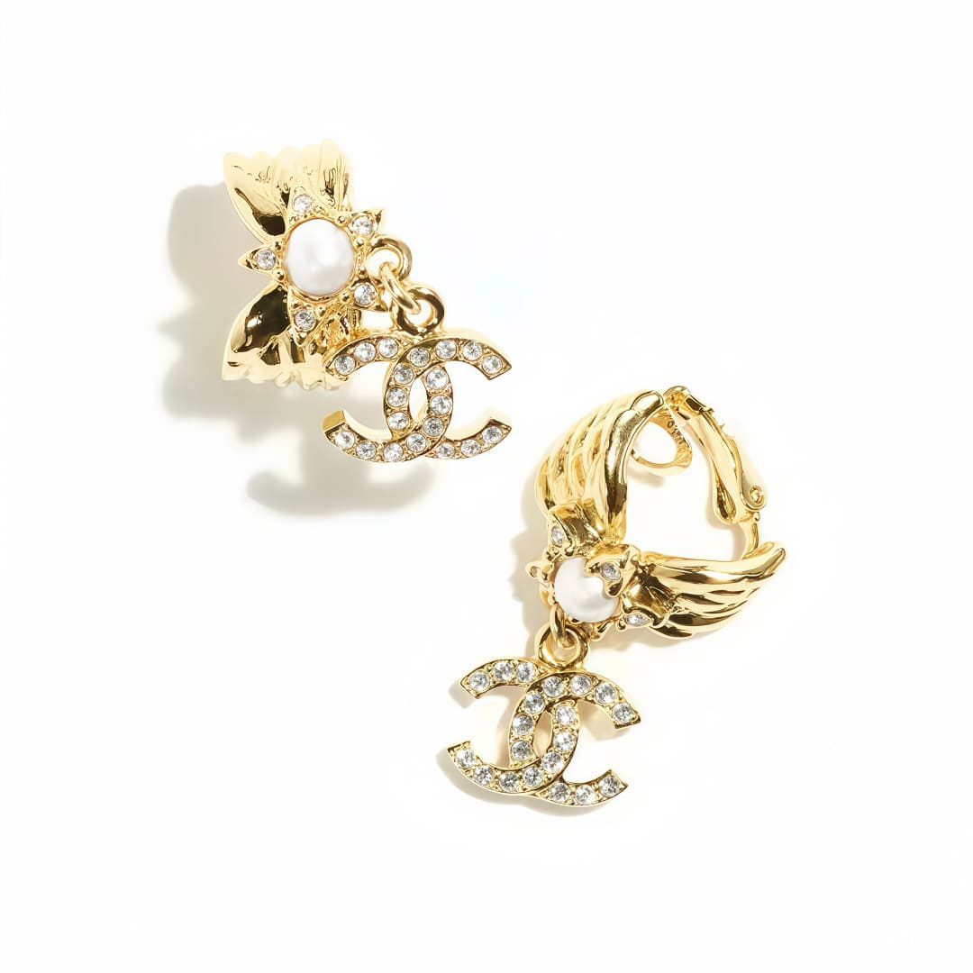 HOA TAI CHANEL DOUBLE CC STARS HÌNH ĐÔI CÁNH SAO