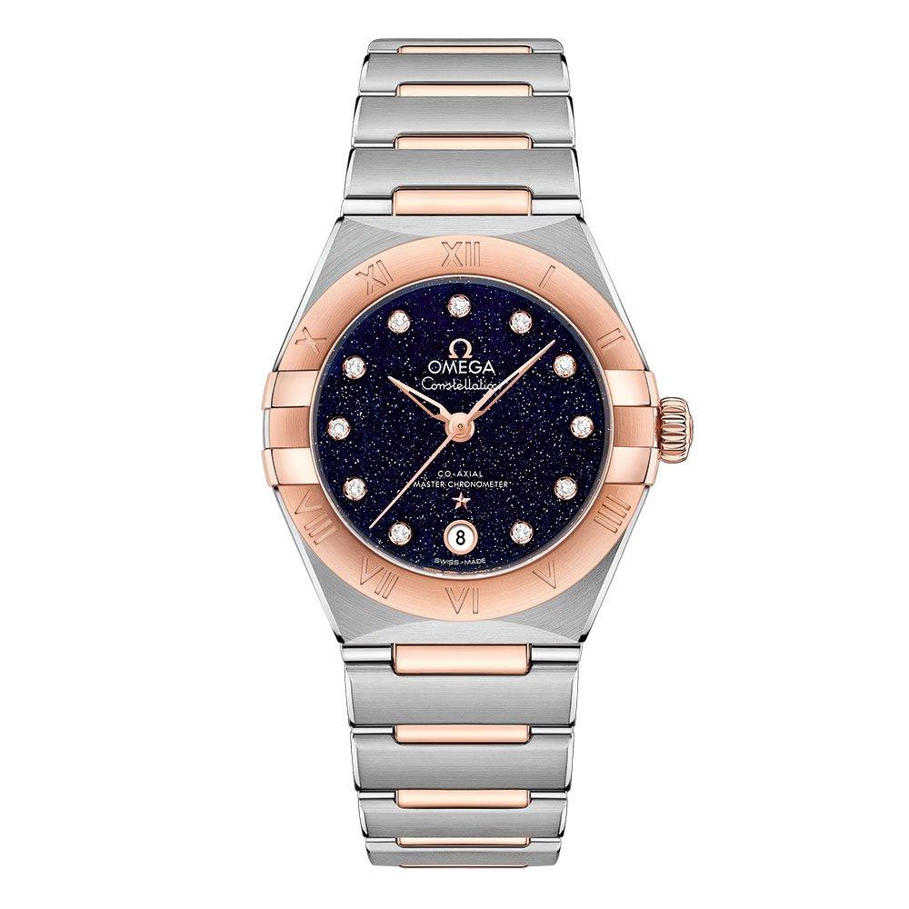 ĐỒNG HỒ OMEGA Constellation Manhattan 18ct Rose Gold Diamond Ladies Watch