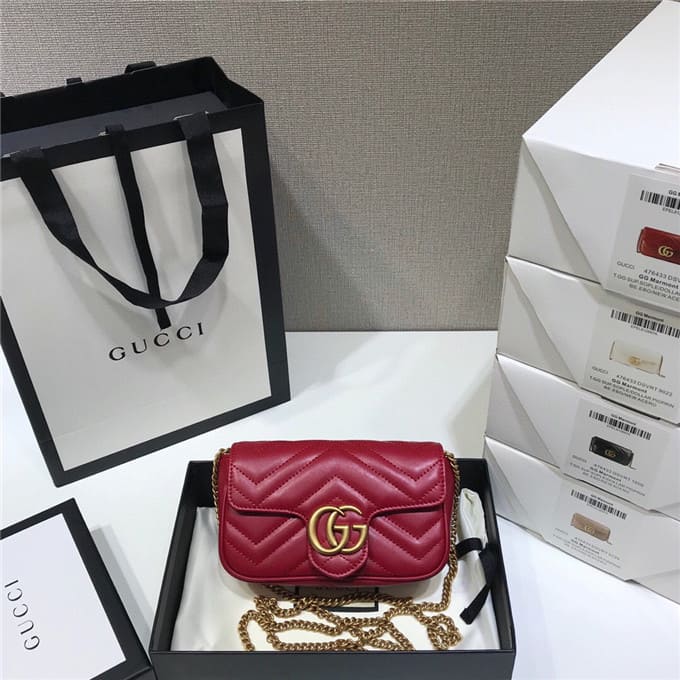 TÚI Gucci GG marmont super mini bag red Top Quality