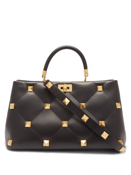 TÚI VALENTINO GARAVANI Roman Stud quilted-leather tote bag