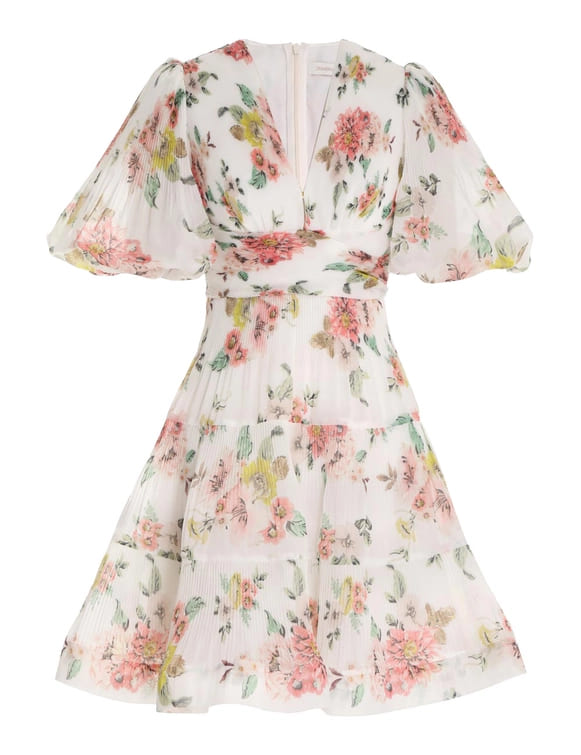 VÁY ZIMMERMANN PLEATED MINI DRESS Vintage Dress